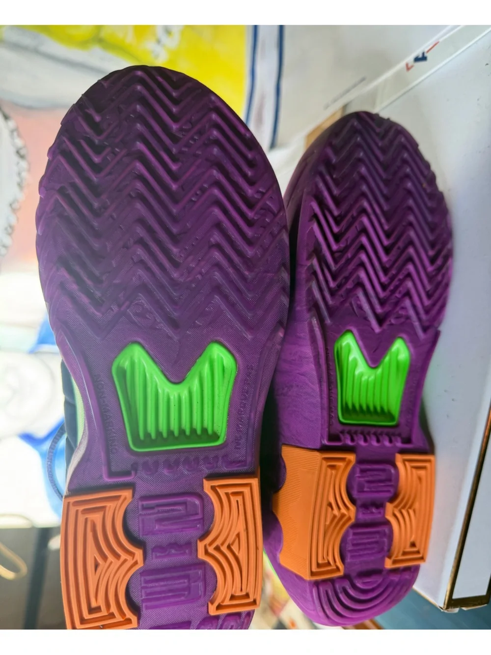 Kid’s Size 1 • Nike LeBron Witnesses 9• Navy & Purple• Brand New w/out Box